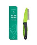 Silver Power Flea Comb for Dogs Cats & Pets - Gentle Metal Tines for Effective Flea Tick & Parasite Removal - Buy Online on GoSupps.com