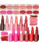 Miss Rose Matte Lipstick Set - 12 Long Lasting Waterproof Highly Pigmented Shades for Women | Perfect for All Occasions & Makeup Lovers - Buy Online on GoSupps.com