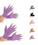 Arthritis Compression Gloves for Women and Men - Pain Relief for Rheumatoid and Osteoarthritis - 2 Pairs (Purple) - Ideal for Typing and Daily Tasks - Buy Online on GoSupps.com