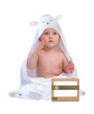 KeaBabies Organic Bamboo Baby Hooded Towel - Large Infant Hooded Towel for Girls, Boys, Newborns, Toddlers - Lamb Design - Buy Online on GoSupps.com