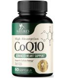 CoQ10 100mg Softgels - Best Antioxidant for Heart Health & Energy Support | Non-GMO Gluten Free | 60 Count Coenzyme Q10 Supplement - Buy Online on GoSupps.com