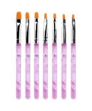 7-Piece Nail Brush Set | Acrylic & Gel Nail Art Brushes & Dotting Tools | Professional Nail Painting Kit - Buy Online on GoSupps.com