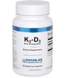 Douglas Laboratories K2-D3 with Astaxanthin | Antioxidant Support for Bones, Immune Function, and Vascular Health | 30 Capsules - Buy Online on GoSupps.com