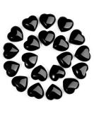 MAIBAOTA Black Obsidian Crystal Healing Crystals Gemstones Pocket Gifts Heart-Shaped Nature Spiritual Energy for Women Men Reiki Divination Balancing Yoga Meditation 10PCS - Buy Online on GoSupps.com