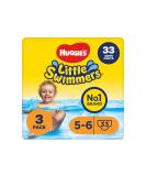Huggies Little Swimmers Swim Nappies Size 5-6 - 33 Pants - Maximum Protection Swimming Nappies with Leak Guards - All-Round Stretchy Waistband - Buy Online on GoSupps.com