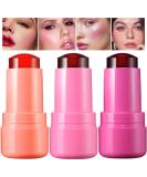 Cooling Water Jelly Blush Tint 3 Colors | Sheer Lip & Cheek Stain | Blusher Set for Smooth Finish | International Shipping Available - Buy Online on GoSupps.com