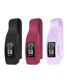 EEweca Clip for Fitbit Inspire/Inspire HR - Black/Sangria/Lilac (3-Pack) | Holder Accessory - Not for Inspire 2 - Buy Online on GoSupps.com