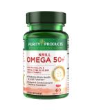 Purity Products Krill Omega 50+ - 60 Mini Softgels, Omega-3 Blend with Astaxanthin, Phospholipids, and Vitamin D for Aging Adults - Buy Online on GoSupps.com