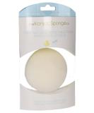 Konjak Sponge Co Premium Baby Face Sponge | Gentle Facial Cleansing for Babies - White - Buy Online on GoSupps.com