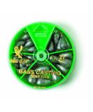 Eagle Claw Bass Casting Sinker Assortment - 27 Plain Lead Sinkers in Assorted Sizes - Buy Online on GoSupps.com