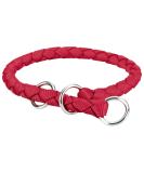 Trixie Cavo Pull-Stop Collar Red - Size S-M (35-41 cm) for Small to Medium Dogs - Durable Braided Belt Band - Buy Online on GoSupps.com