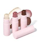 LUXAZA 3PCS Cream Blush, Highlighter, Bronzer Sticks Trio | Face Makeup Kit for Girls & Women | Dewy Finish | Highlight Pearl, Contour Matte, Blush Matte #01, #01, #04 - Buy Online on GoSupps.com
