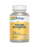 Solaray Vitamin B-Complex 100 mg, Healthy Energy, Blood Cell Formation & Nerve Impulse Transmission Support, 100 VegCaps - Buy Online on GoSupps.com