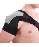 HURRISE Copper Infused Shoulder Brace - Achieve Pain Relief for Torn Rotator Cuff AC Joint Dislocation & Injuries - Adjustable Support for Men & Women - International Shipping Available - Buy Online on GoSupps.com