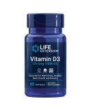 Life Extension Vitamin D3 175 mcg (7000 IU) - 60 Softgels for Optimal Health - Buy Online on GoSupps.com