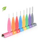 Inbrush Premium Interdental Brushes Set of 8 | Mixed Sizes & Display for Perfect Oral Care (ISO 0-7) - Buy Internationally - Buy Online on GoSupps.com