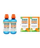 TheraBreath Fresh Breath Oral Rinse ICY Mint 16oz (Pack of 2) + Dry Mouth Lozenges with Zinc Mandarin Mint 100ct (Pack of 2) - Buy Online on GoSupps.com