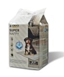 Croci Super Nappy Hygiene Mats for Dogs - 60x60 cm 50 Pieces Ultra Absorbent Tear-Resistant Odor-Inhibiting - Ideal for Dogs & Cats - Buy Online on GoSupps.com