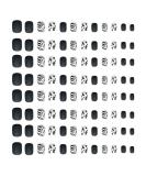 Frcolor Black & White Cow Matt Fake Nails Acrylic Press-On Nail Art Tips | Nightclub-Ready Square Nails for Women - Buy Online on GoSupps.com