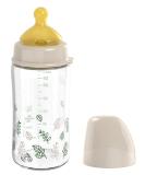 Nip Cherry Green wide-necked glass 240 ml sustainable cherry-shaped sucker natural latex anti-colic from birth also for breastfeeding color brown brown 240 ml glass - Buy Online on GoSupps.com