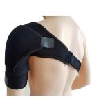 Shoulder Brace for Torn Rotator Cuff & Dislocation - Pain Relief Support Wrap - Adjustable Sling - Black - Buy Online on GoSupps.com