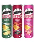 Cheese & Onion Sharing Crisps 185g with Prawn Cocktail Flavour Sharing Crisps 185g & Smokey Bacon Flavour Sharing Crisps 185g - Bundle Consisting of Pringles x3 Pack - Buy Online on GoSupps.com