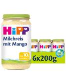 HiPP Organic Dessert Rice Pudding with Mango - Pack of 6 (200g Each) | Premium Baby Food for Healthy Eating - Buy Online on GoSupps.com