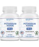 Potassium Iodide 130mg Tablets - 2 Pack | Thyroid Supplement | Kosher Iodine | EXP 07/2025 - 120 Tablets - Buy Online on GoSupps.com