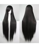 Chiguo 80cm Long Synthetic Wig for Women - Black Blonde Brown Red and White - Perfect for Cosplay Halloween & Carnivals | Includes Free Wig Cap & Hair Clip - Buy Online on GoSupps.com