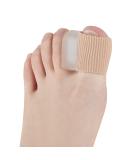 Ajoysoul Toe Separator & Bunion Corrector Set - 6pcs Gel Toe Spacers with Fabric Sleeve for Pain Relief and Toe Alignment - Beige - Buy Online on GoSupps.com