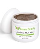 Buy Amara Beauty Dead Sea Mud Mask - Pure Detoxifying Mud for Face & Body - 8 oz | Nourish & Restore Healthy Skin - Buy Online on GoSupps.com