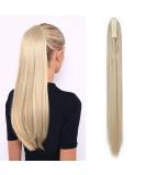 Sego ponytail extension ponytail hair extension braid brick with butterfly clamp hair piece hair smooth heat-resistant as real hair ashblond mix blonde blonde smooth-26 "(66cm) -150g - Buy Online on GoSupps.com