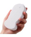 Super Soft Exfoliating Bath Sponge - Amoryze 3D Reusable Exfoliator (2 Pcs White) | Beyond Draw for Smooth Skin - Buy Online on GoSupps.com