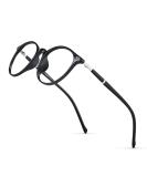 Cyxus Women's Blue Light Filter Round Glasses | Fashionable Anti-Harmful Blue Light Protection | Black 8002 for PC & Cell Phone Use - Buy Online on GoSupps.com