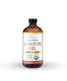 Organic Cold Pressed Castor Oil 16 Fl Oz - All Natural Hair & Nail Growth Muscle Relief Skin Hydration - Holistic Unscented Oil - Buy Online on GoSupps.com