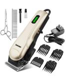AIBORS Professional Dog Clippers for Thick Coats - Rechargeable & Low Noise Grooming Kit for Pets - Ideal for Small to Large Dogs, Cats - Gold - Buy Online on GoSupps.com