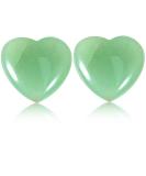 Soulful Healing Green Aventurine Crystal Heart Pocket Stones - 20mm (2pcs) for Reiki, Meditation, and Stress Relief - Buy Online on GoSupps.com