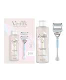 Gillette Venus Women's Razor + 2 Blade Refills + 2in1 Shave Gel and Cleanser 190ml Bundle Specifically Designed for Pubic Hair & Skin with A PH Balance Razor + Razor Blade Refills + Cleanser - Buy Online on GoSupps.com