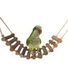Climbing Wood Ladder Big Swing Bird Toys for Parrots | Kakadu Nymphensittiche Finch & More - Perfect for Hamsters & Mice - Buy Online on GoSupps.com