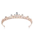 Royal Crystal Princess Wedding Tiara Headpiece - Rose Gold | LovelyLovelyshop - Buy Online on GoSupps.com