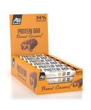 All Stars Protein Bar Peanut Caramel | 18 x 50g | 34% Protein | Chocolate Covered Crispies | Low Sugar & Calories | Buy Now Internationally! - Buy Online on GoSupps.com