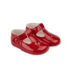 Early Days Baypods B617 T Bar Petal Punch Pre Walker Baby Shoes - Red Patent, 3 UK Child - Soft Faux Leather - Made in England - Buy Online on GoSupps.com