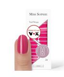 Original Miss Sophie Nail Foils Cranberry | 24 Ultra-Thin Nail Polish Strips for Finger & Toenails | Sticks to Natural Acrylic Gel & Shellac Nails - Buy Online on GoSupps.com