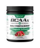 Snap BCAA Powder - Essential Amino & Nitric Oxide Booster - Pre & Post Workout Supplement for Muscle Strength - 30 Servings, Pomegranate Watermelon - Buy Online on GoSupps.com
