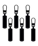 Quelcc Metal Zipper Pulls - 6 Pack Replacement Zipper Parts for Wallets Clothes Jeans & Luggage (Black) - Buy Online on GoSupps.com