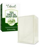 Erbaid Tea Tree Oil Soap Bar 4oz - Antifungal Antiseptic Skincare Cleanser for Face & Body - Natural Remedy with Pure Essential Oil for Acne, Ringworm, and Fungus - Buy Online on GoSupps.com