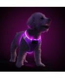 Buy PCEOTLLAR LED Dog Harness - Reflective & Breathable Light Dish for Small & Medium Dogs - Purple - International Shipping Available - Buy Online on GoSupps.com