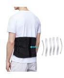 Adjustable Lumbar Belt for Herniated Disc & Sciatica Pain Relief - Breathable Mesh Curved Aluminum Strips Dual Adjustable Closure (Black L - Buy Online on GoSupps.com
