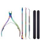 Tasiene Nail Skin Pliers 6-Part Set | Precision Nail Trimmer & Cuticle Pusher for Perfect Pedicure & Manicure - Buy Online on GoSupps.com