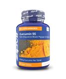 Curcumin 95 with Bioperine | 90 Vegan Tablets | 95% Active Curcumin | Vegetarian Society Approved - Buy Online on GoSupps.com